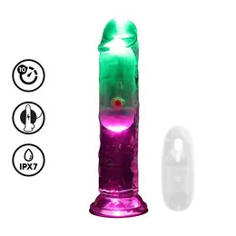 RealRock LED Vibrating Model 15 cm Transparent, inovativni uređaj za intimno zadovoljstvo