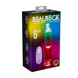 RealRock LED Vibrating Model 15 cm Transparent, inovativni uređaj za intimno zadovoljstvo