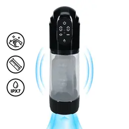 TechnoThrust automatska intimna pumpa u crnoj boji, vodootporan i podesiv sistem