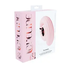 Loveline Tourner roze vodootporni silikonski vibrator sa spiralnim reljefom i 10 modova vibracije