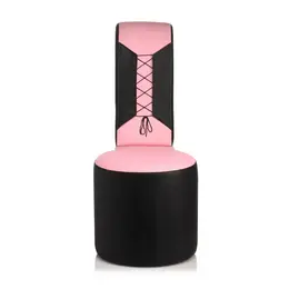 XR Brands Stiletto Chair Pink - Modern Vegan Leather Decorative Seat