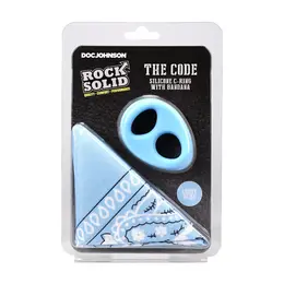 Rock Solid The Code set silikonski prsten za podršku i marama u svetloplavoj boji