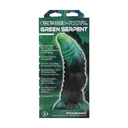 Fantasy Fuckers Serpiente Verde silikonska intimna mašina zeleno crna XL