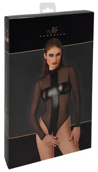 Noir Handmade Body Cross S crni providni bodi dugih rukava