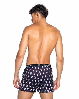 Playboy Lingerie Champion Boxer Black - Breathable Men’s Athletic Underwear XL