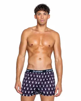 Playboy Lingerie Champion Boxer Black - Breathable Men's Underwear M