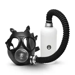 Overload Gas Mask Intimate System Kit Black - Adjustable Silicone, 1L Bottle