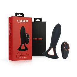 Lieberte Charlie Wireless Anal Vibrator with Remote Control, Black
