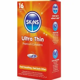 Skins Ultra Thin premium kondomi od lateksa, pakovanje od 16 komada, sa mirisom vanile, 180 mm