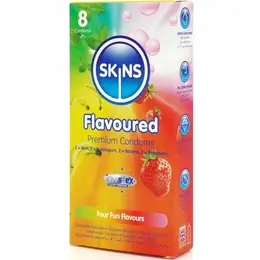 SKINS Multi Flavors Premium 8-Pack - Banana, Bubblegum, Mint, Strawberry