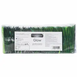 Pasante Glow pakovanje od 144 komada, zeleni fluorescentni kondomi od lateksa, 53 mm