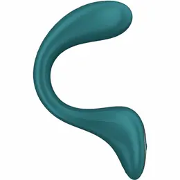 Satisfyer G for Goddess 2 rabbit vibrator u prefinjenoj tamnozelenoj boji sa dva motora