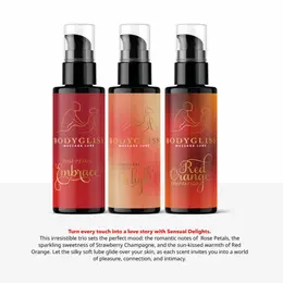 BodyGliss Travel Edition trodelni set, Crvena pomorandža, Jagoda, Latice ruže