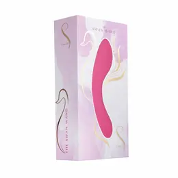 Swan Wand intimni masažer roze boje sa dva motora, vodootporan i punjiv preko USB kabla