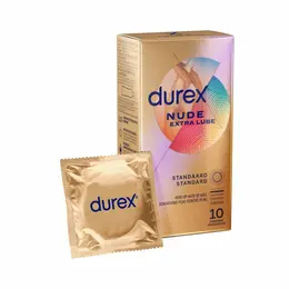 Durex Nude Extra Lubrikant Ultra Tanki Zaštitni Kondomi 10-Pak