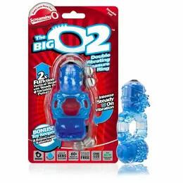 The Screaming O Big O 2 Blue Double Vibrating Ring System