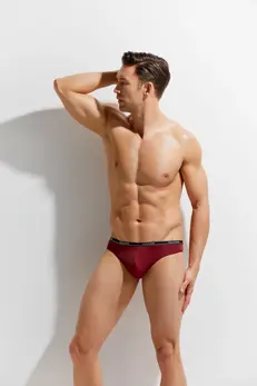 Doreanse Thong Second Skin Burgundy Microfiber Comfort Fit L