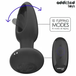 Addicted Toys vibrirajući analni čep sa daljinskim upravljačem i oscilirajućim silikonskim vrhom 130mm