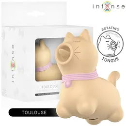 INTENSE Puppy Tongue Rotation intimni masažer žuti USB punjivi