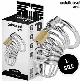 Addicted Toys Locked Iron Cell Metal Restraint Device 5 cm Size L
