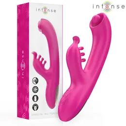 INTENSE Christina Pink vibrator sa dvostrukom stimulacijom 22.5 cm