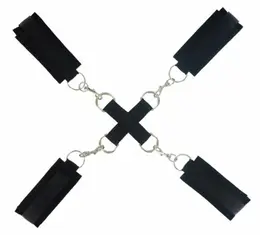Frisky Stay Put Adjustable Cross Tie Restraint System, Black, Neoprene