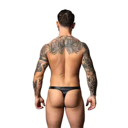 Male Power Liquid Onyx 2.0 Wetlook tange S/M crne, savršeno oblikovan kroj