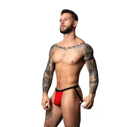 Male Power Hot Mesh jockstrap S/M crveno crni udobni model od mikro mrežice