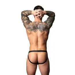 Male Power Snap Off Jock L/XL crni, intimni veš koji se lako skida