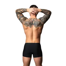Male Power Hot Mesh Pouch Short M crno crveni lagani bokseri od mikromrežice