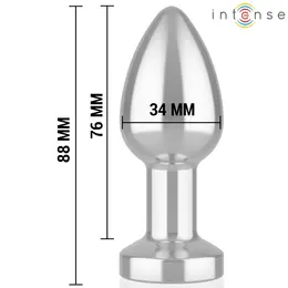 Intense Metal Vibrating Plug M, 10 modova vibracije, daljinski upravljač, vodootporan