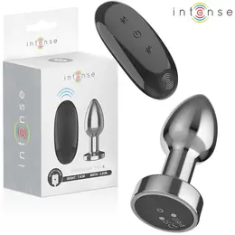 Intense S Metal Plug - 10-Mode Remote Vibrating, Waterproof, Silver