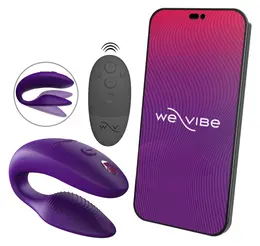 We-Vibe Sync 2 stimulator za parove, ljubičasti, prilagodljiv dizajn