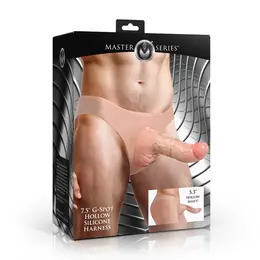 Blush Arnes Silicone Curved Hollow Harness 19 cm, podesiv i diskretan