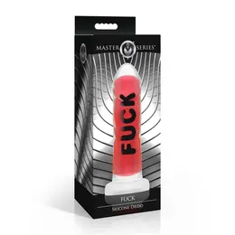 NS Novelties silikonski dildo crveni 18.5 cm sa rebrastom teksturom i vakuumskom bazom