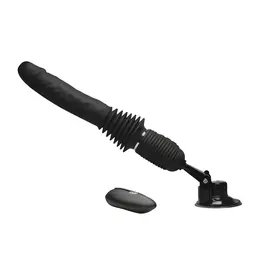 XR Brands Ultimate Power Pounder crni silikonski model sa vibracijom i funkcijom potiskivanja