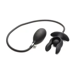 XR Brands Perla Oscura Inflatable Plug with Remote Control Black