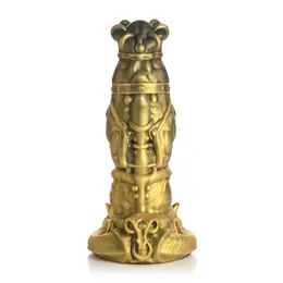 Minotauro Rey Fantasy Silicone Model Gold 9.3in Suction Base