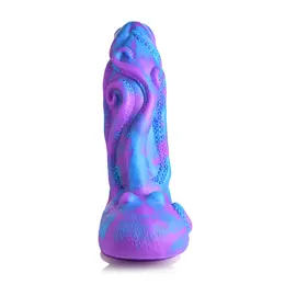 XR Brands Octophallus silikonski fantazijski model ljubičasto plavi 22cm