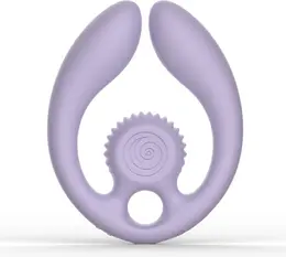 Svibe GIZI Duo intimni dupli stimulator za parove, ljubičasti, sa daljinskim upravljačem