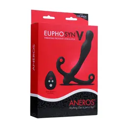 Aneros Eupho Syn V vibrirajući masažer prostate crni, 10 modova, daljinski upravljač