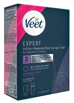 Veet Expert set za depilaciju intimne regije sa ši puterom 2x50ml