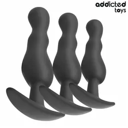 Addicted Toys silikonski set čepova Model 1 u tri veličine, ergonomski dizajn