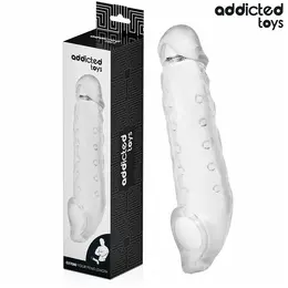 Addicted Toys Transparent Extension Sleeve S 23cm Anatomical Fit
