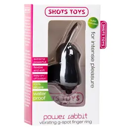 Shots Power Rabbit Finger Ring Vibrator - Compact Precision Model
