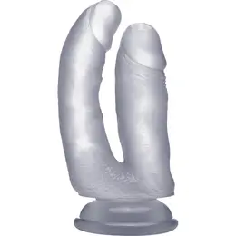 RealRock Dual-Ended Intimate Model 16.5 cm Skin Tone with Suction Base