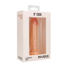 RealRock Intimate Model 20 cm with Firm Suction Base, Beige