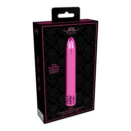 Shiny Premium Rechargeable Intimate Device Silver Slim Long Design
