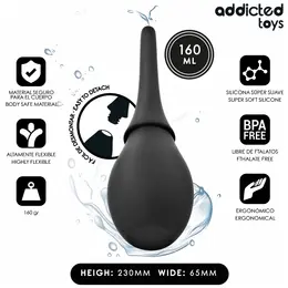 Addicted Toys silikonski putni irigator Model 3, kompaktni higijenski sistem od 160 ml