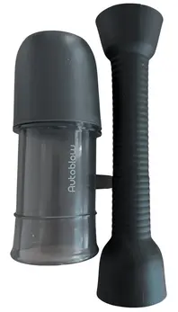 Autoblow VacuGlide Small Tube with Sleeve & Cap, 15.2 cm, Clear